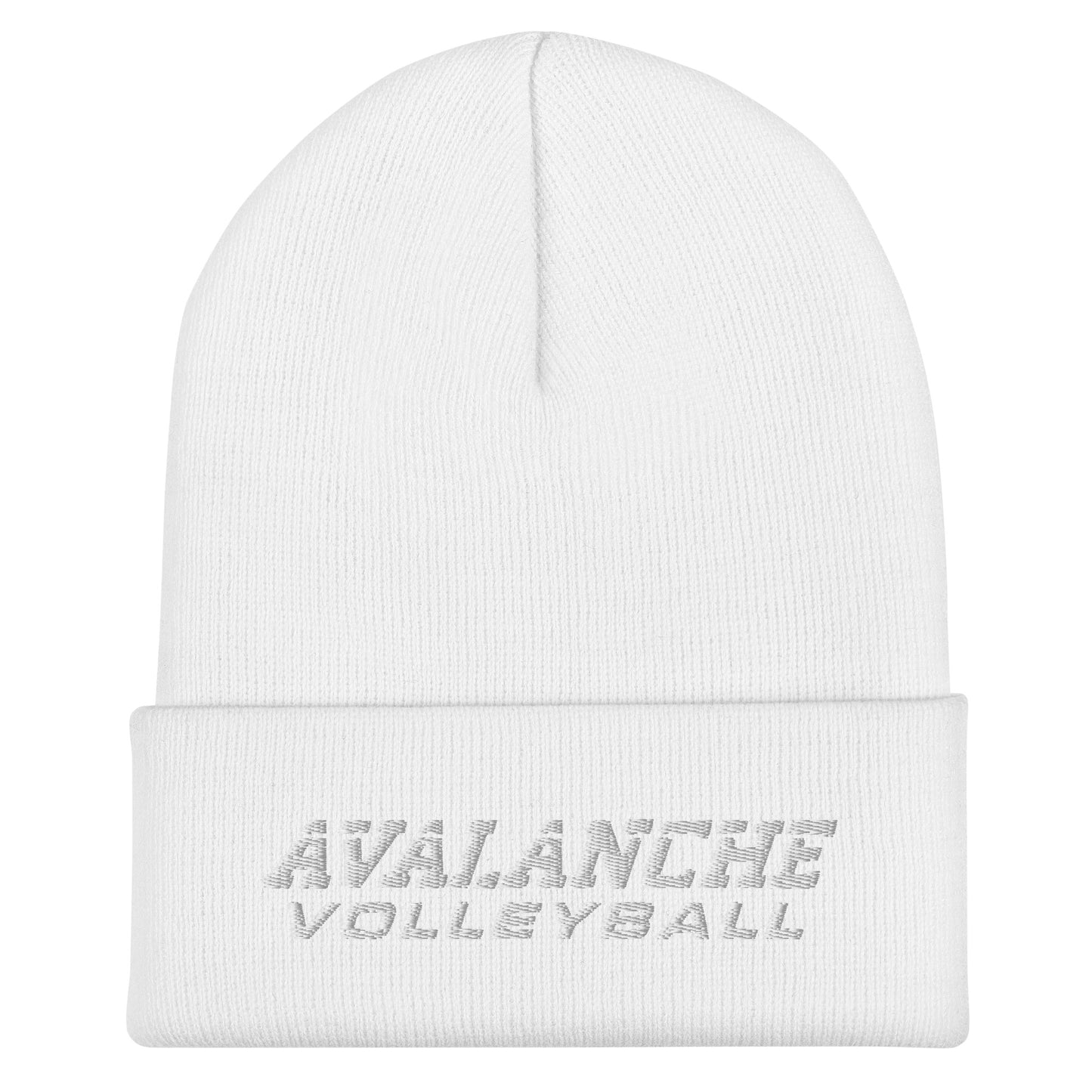 Cuffed Beanie | Avalanche Volleyball Club | Modern Script Logo