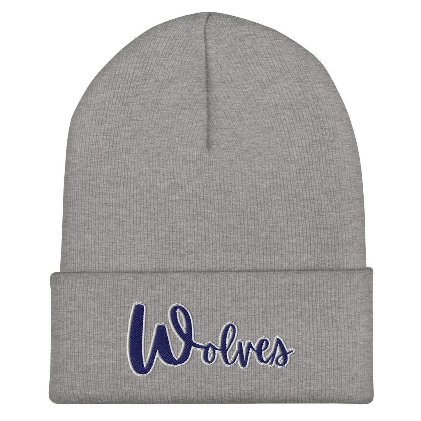 Cuffed Beanie | White Mountain School | Script Logo