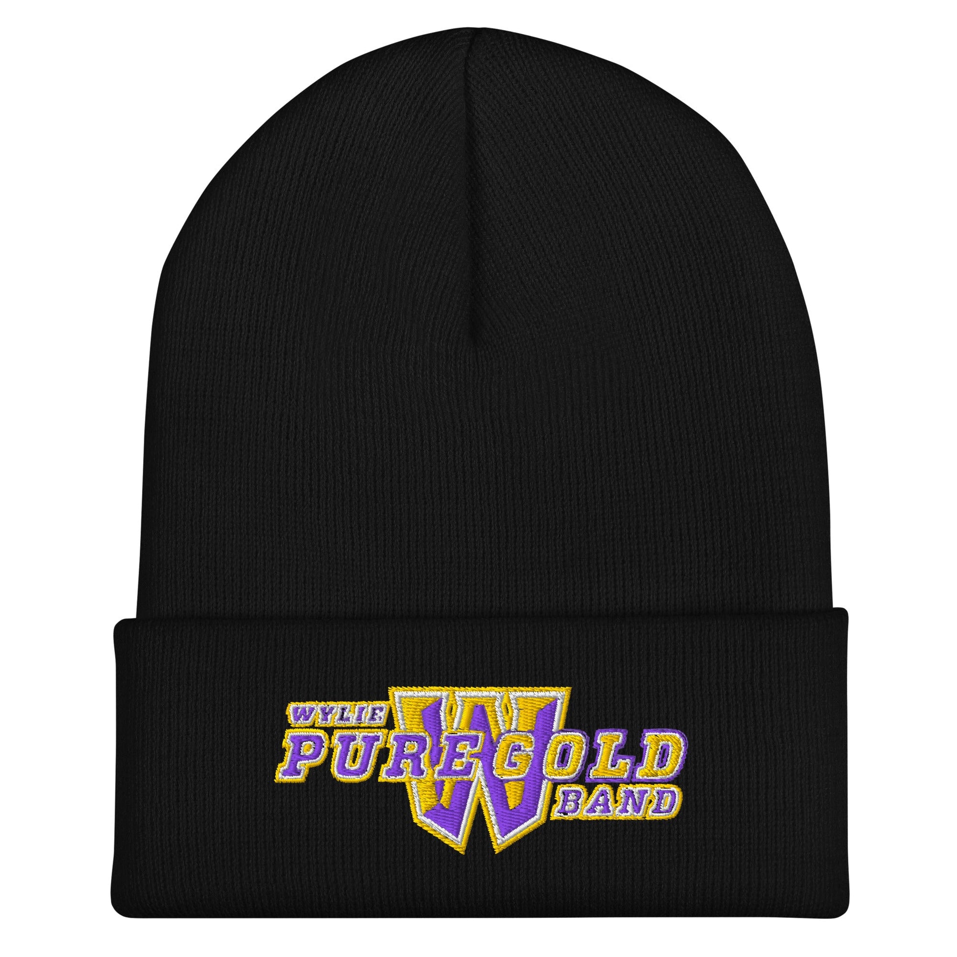 Cuffed Beanie | Wylie ISD | Pure Gold Logo