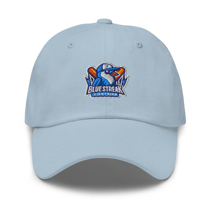 Dad Hat | Blue Streak Lightning | Mascot Logo