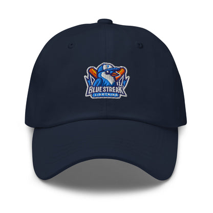 Dad Hat | Blue Streak Lightning | Mascot Logo