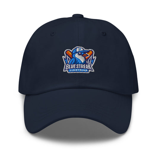 Dad Hat | Blue Streak Lightning | Mascot Logo