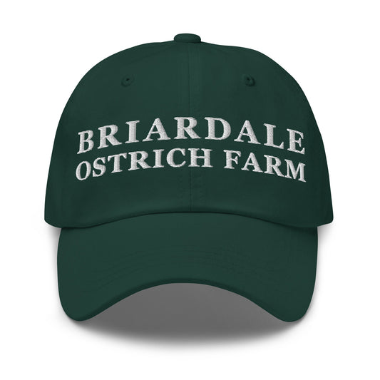 Dad Hat | Briardale Ostrich Farm | Script Logo