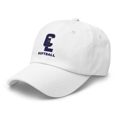 Dad Hat | Crean Lutheran Softball | Navy CL Softball Logo