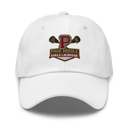 Dad Hat | Page Middle Girls Lacrosse | Block P Logo
