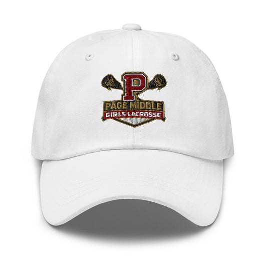 Dad Hat | Page Middle Girls Lacrosse | Block P Logo