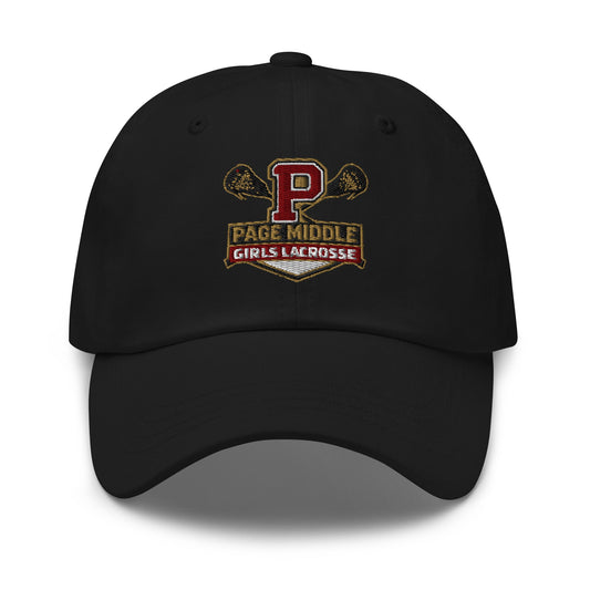 Dad Hat | Page Middle Girls Lacrosse | Block P Logo