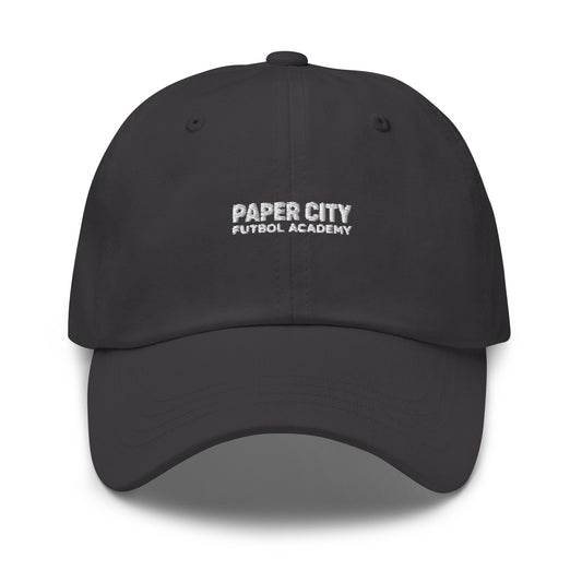 Dad Hat | Paper City Futbol Academy | Vanguard Shield Logo