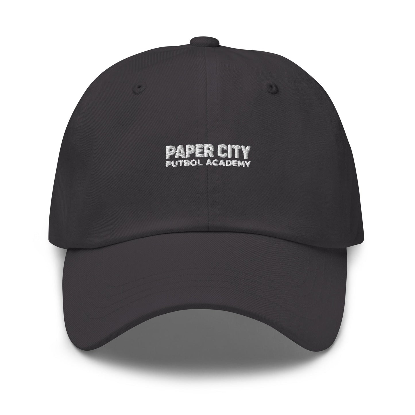 Dad Hat | Paper City Futbol Academy | Vanguard Shield Logo