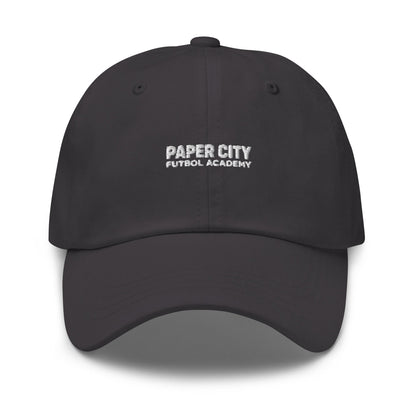 Dad Hat | Paper City Futbol Academy | Vanguard Shield Logo