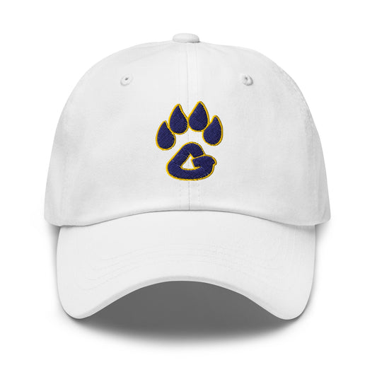 Dad Hat | Rutherford County Grizzlies Football | Paw Print Logo