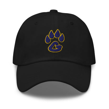 Dad Hat | Rutherford County Grizzlies Football | Paw Print Logo