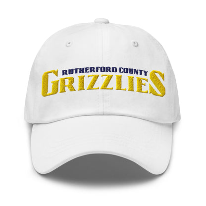 Dad Hat | Rutherford County Grizzlies Football | Script Logo