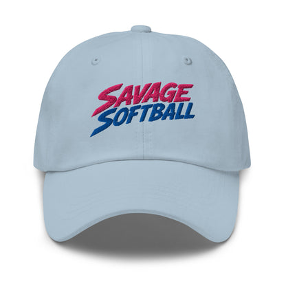 Dad Hat | Savage Softball | Mascot Logo