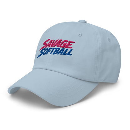 Dad Hat | Savage Softball | Mascot Logo