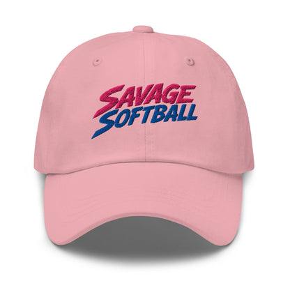 Dad Hat | Savage Softball | Mascot Logo