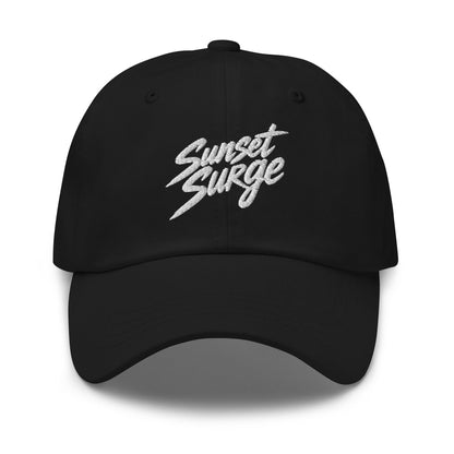 Dad Hat | Sunset Surge All-Star Cheerleading | Neon Palm Cheer Logo