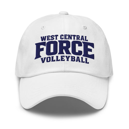 Dad Hat | West Central Force Volleyball | Blue Logo