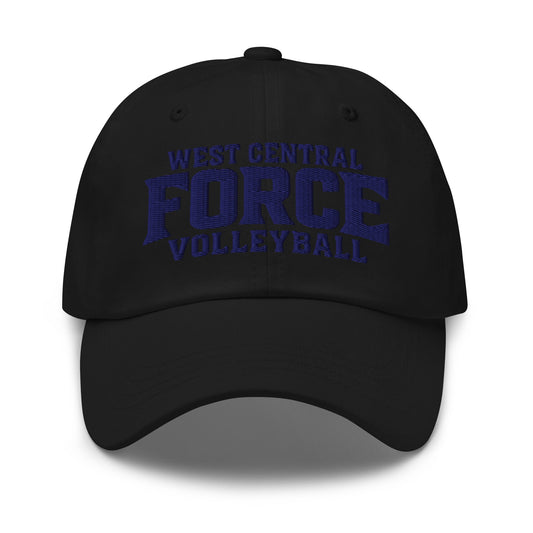 Dad Hat | West Central Force Volleyball | Blue Logo