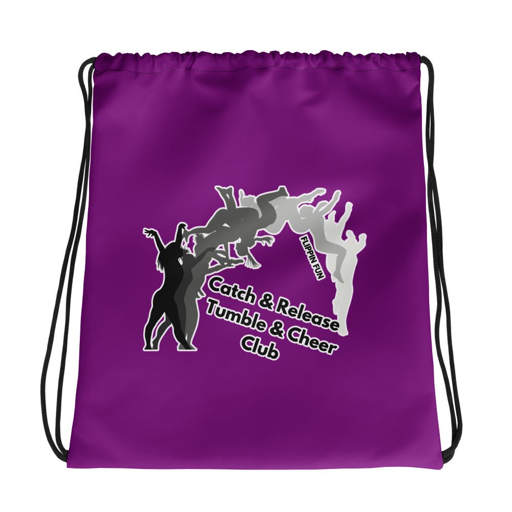 Drawstring Bag | Catch & Release Tumble & Cheer Club | Tumble Logo