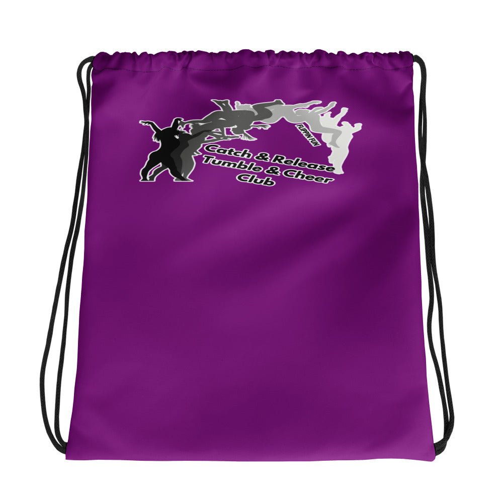 Drawstring Bag | Catch & Release Tumble & Cheer Club | Tumble Logo
