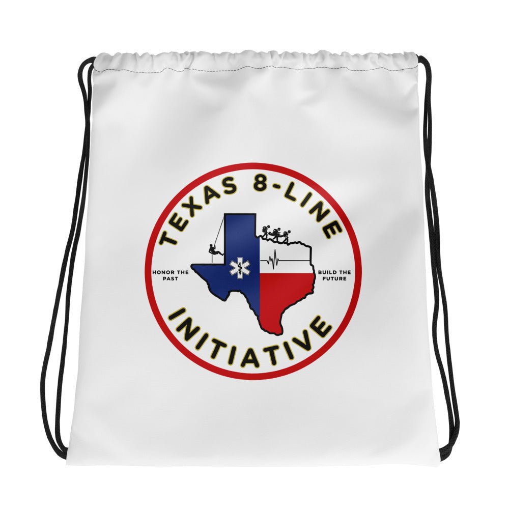 Drawstring Bag | Texas 8 - Line Initiative | Badge Logo