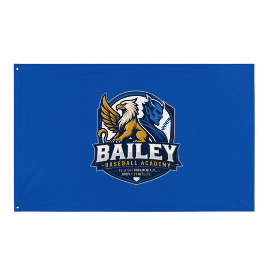 Flag | Bailey Baseball Academy | Shield Logo