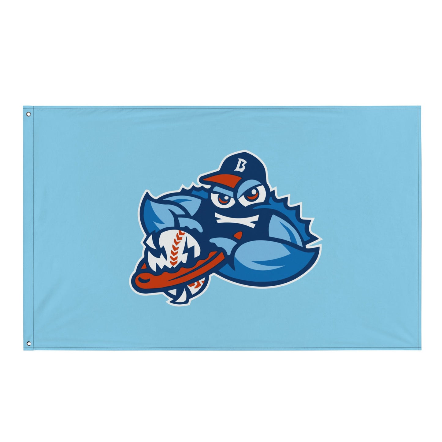 Flag | Bellport BlueClaws | Mascot Logo