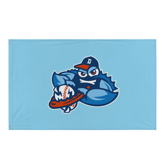 Flag | Bellport BlueClaws | Mascot Logo