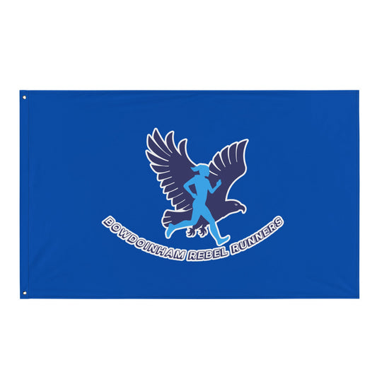 Flag | Bowdoinham Rebel Runners | Aerial Runner Emblem Logo