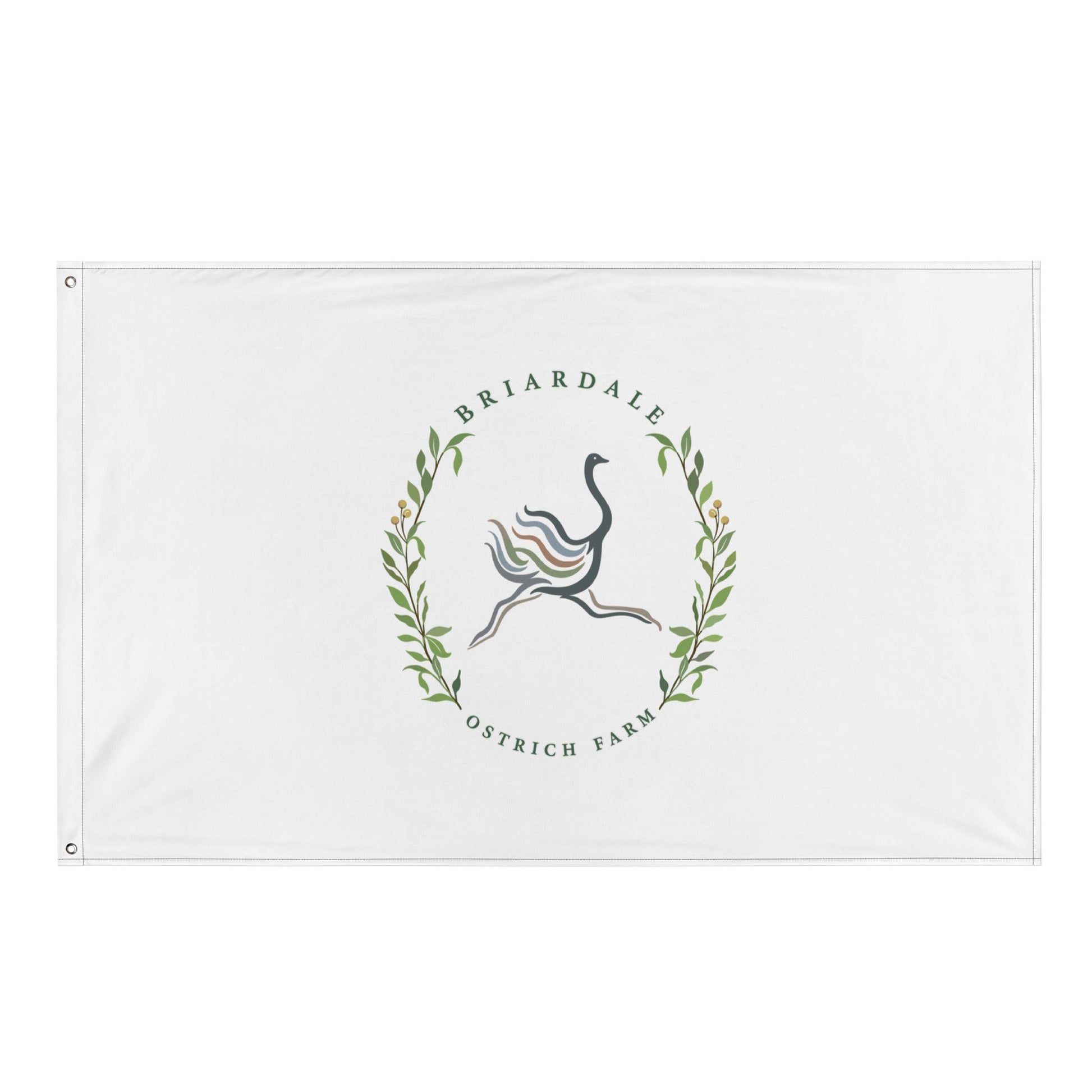 Flag | Briardale Ostrich Farm | Crest Logo