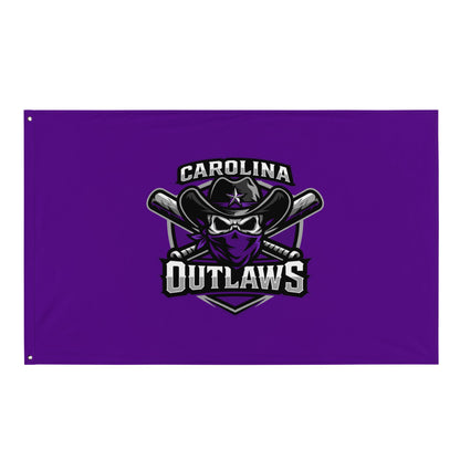 Flag | Carolina Outlaws Baseball | Shield Logo