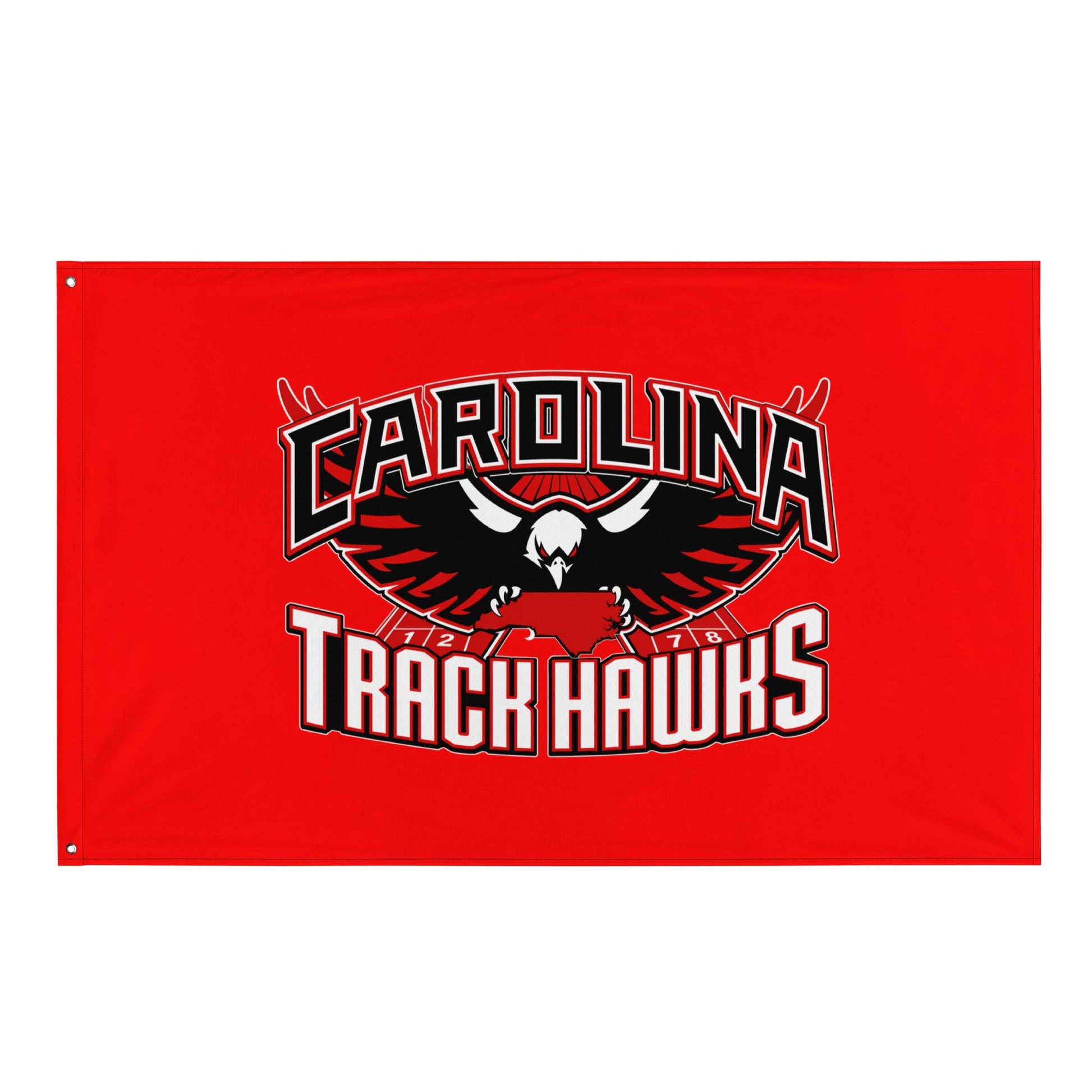Flag | Carolina track Hawks | Emblem Logo