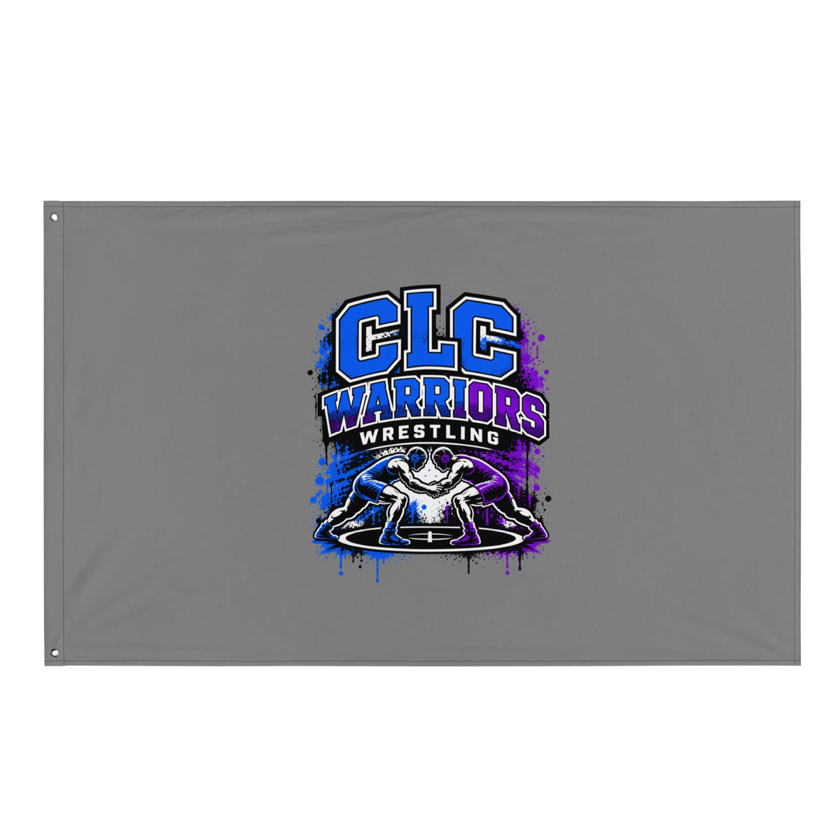 Flag | Clear Lake - Clayton Wrestling | Emblem Logo