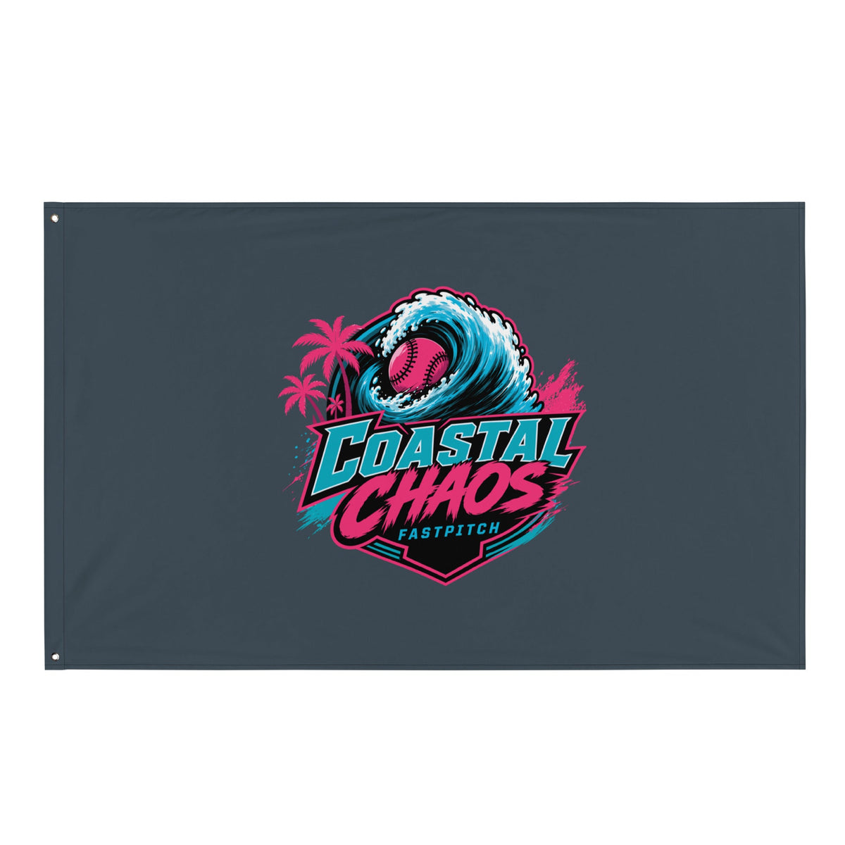 Flag | Coastal Chaos Fastpitch | Emblem Logo