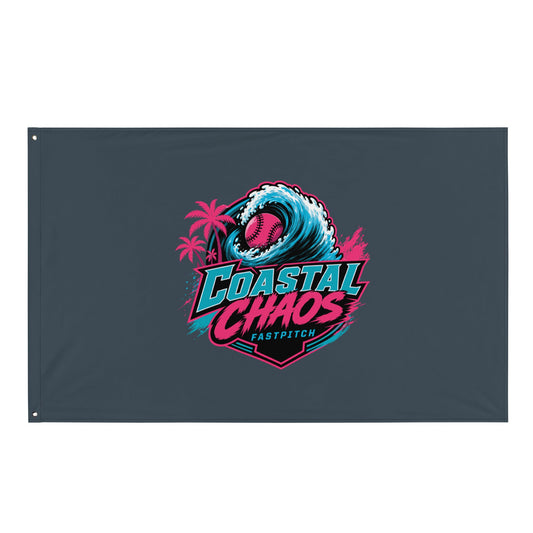 Flag | Coastal Chaos Fastpitch | Emblem Logo