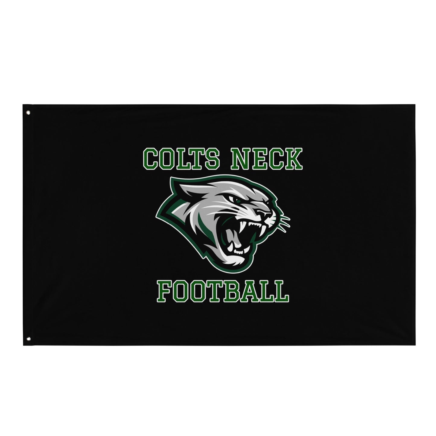 Flag | Colts Neck Cougars | Youth Tackle Football (AYF) | Green Predator Logo
