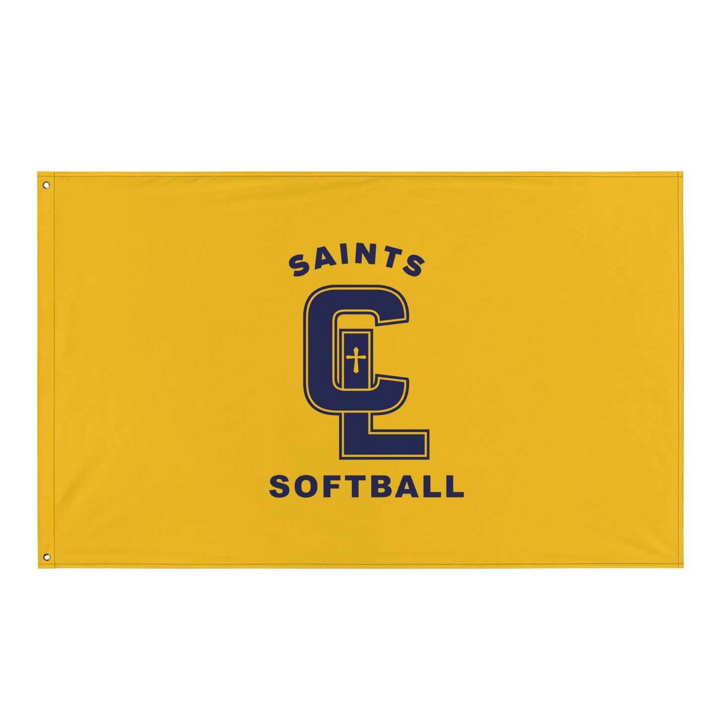 Flag | Crean Lutheran Softball | Navy CL Softball Logo