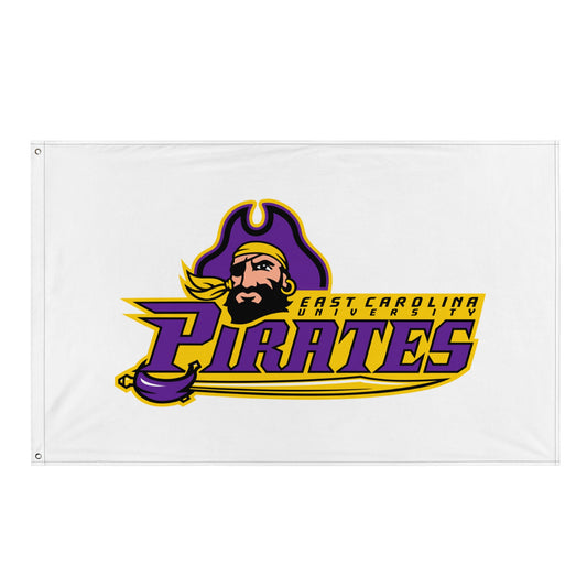 Flag | ECU Club Womens Lacrosse | Pirate Emblem Logo