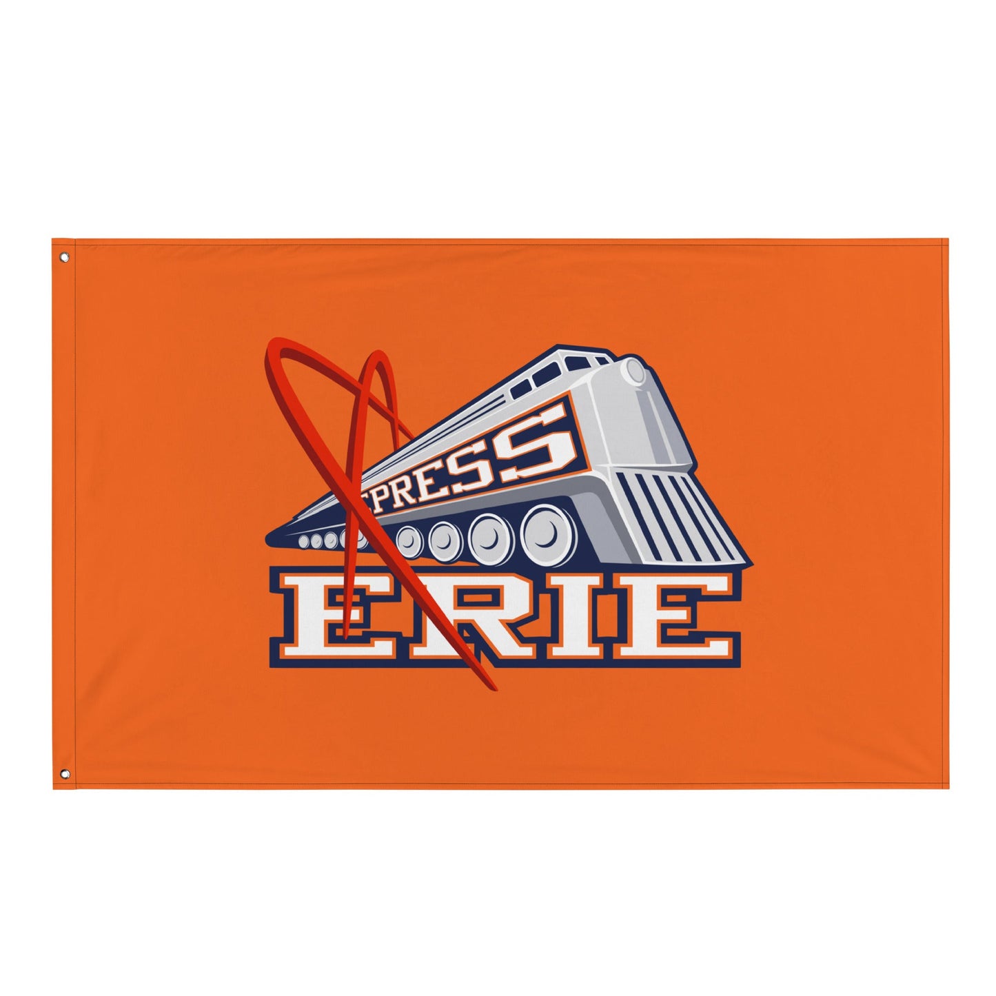 Flag | Erie Express Football | Locomotive Logo