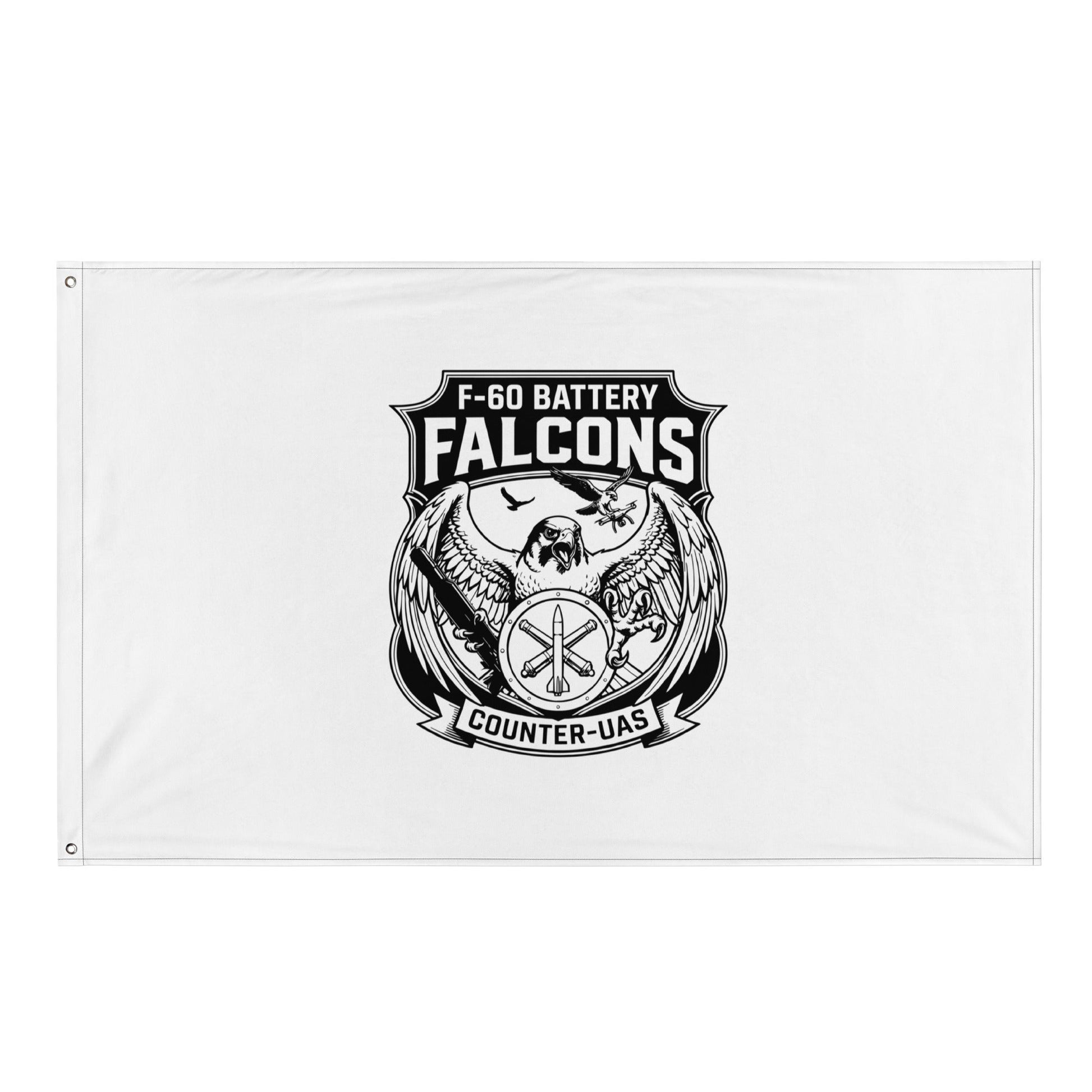 Flag | F - 60th ADA | Falcon Shield Logo