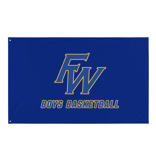 Flag | Fayette Ware Boys Basketball | FW Crest Logo