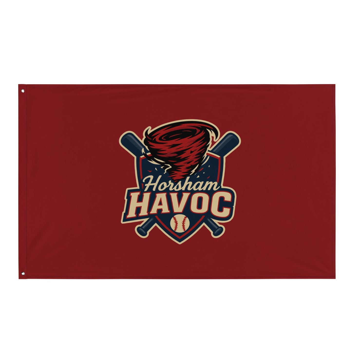Flag | Horsham Travel Baseball | Havoc Logo