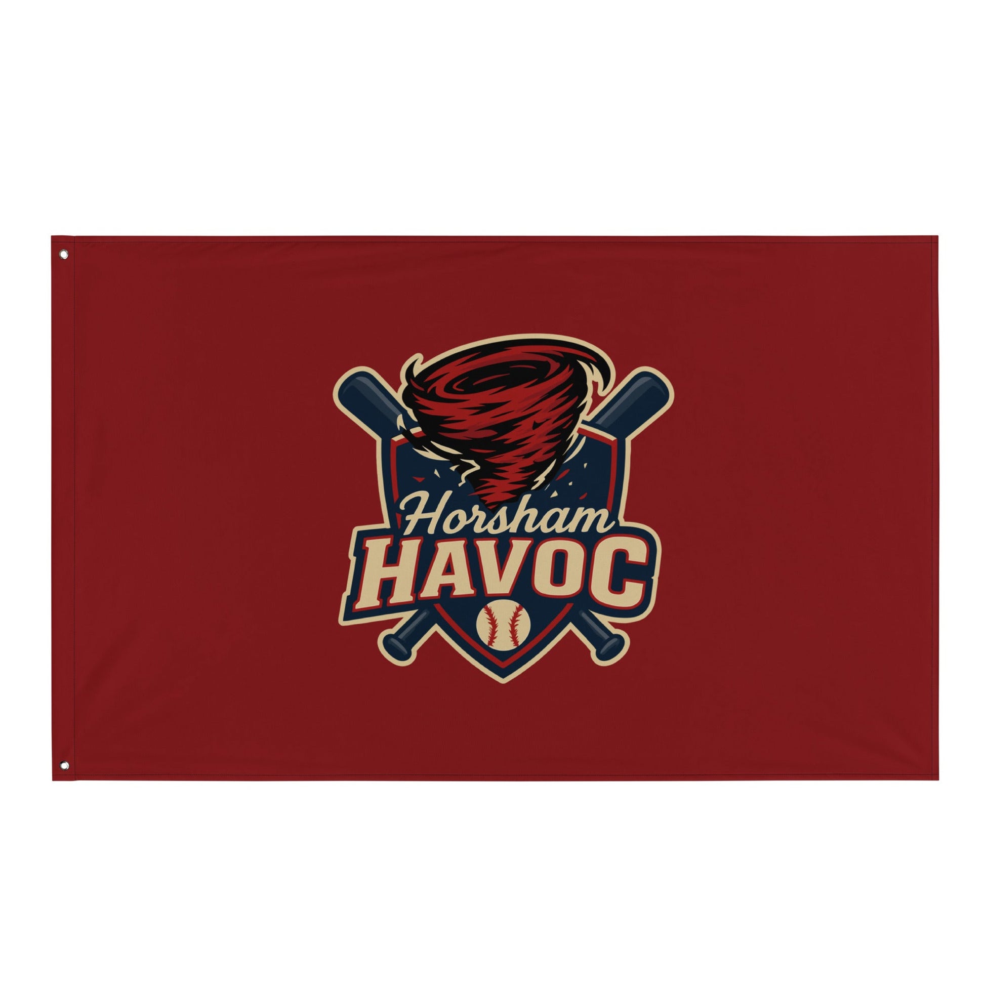 Flag | Horsham Travel Baseball | Havoc Logo