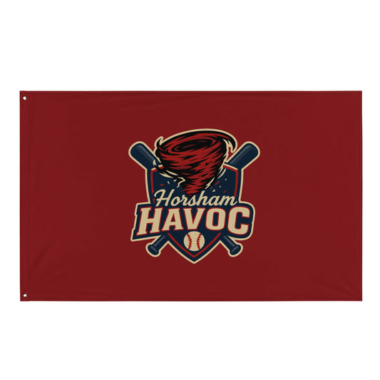 Flag | Horsham Travel Baseball | Havoc Logo