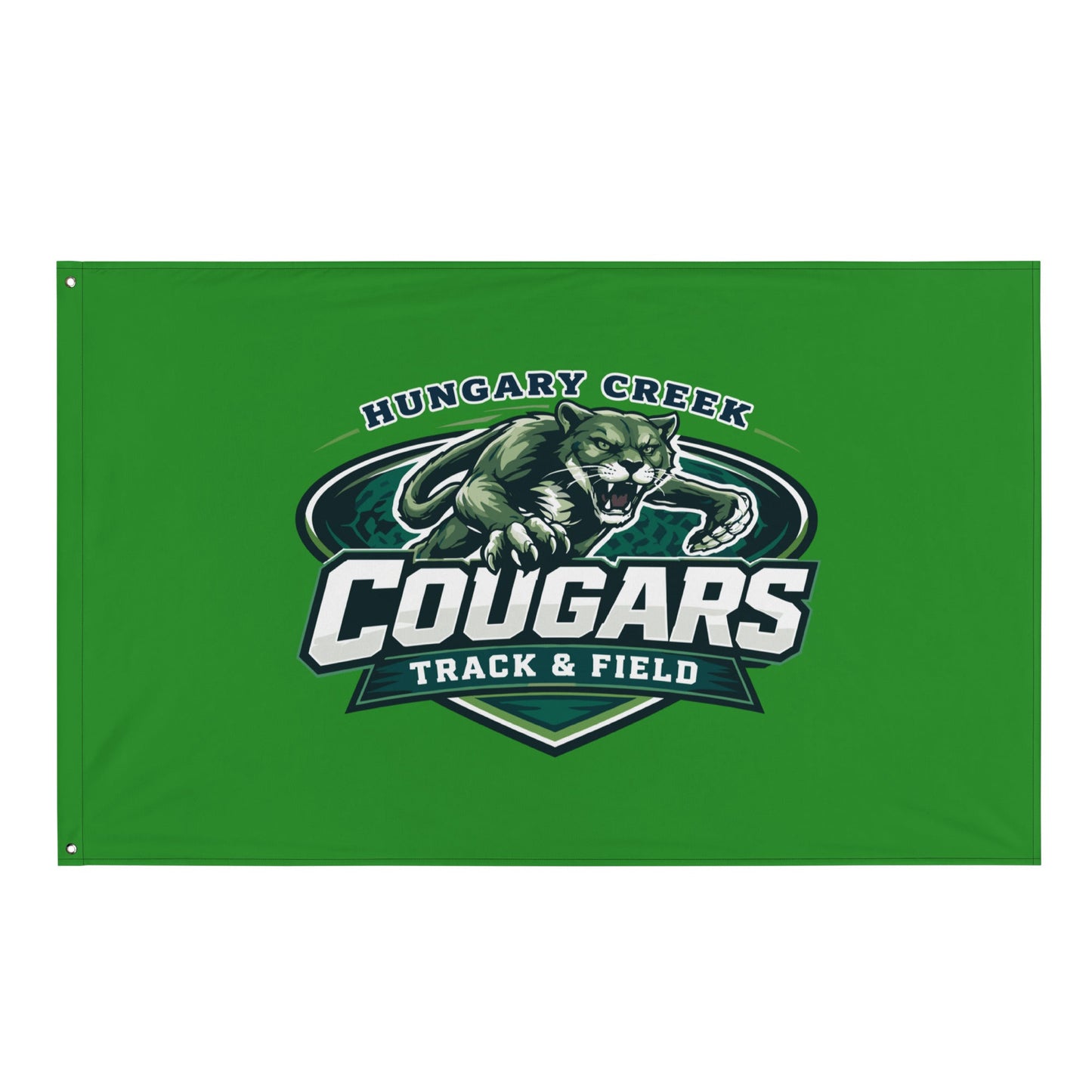 Flag | Hungary Creek Cougar | Shield Logo