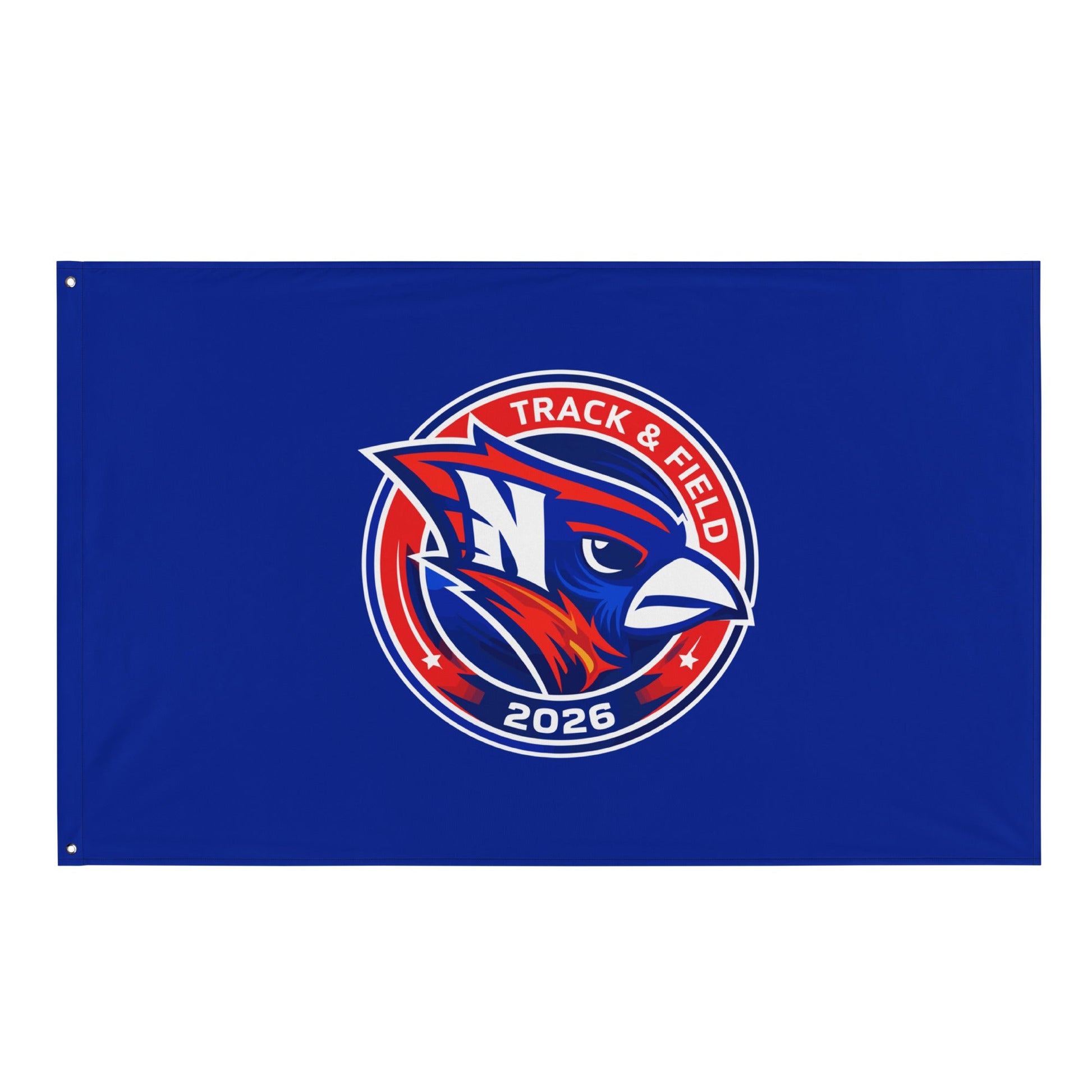 Flag | Hunter | Track & Field Badge Logo