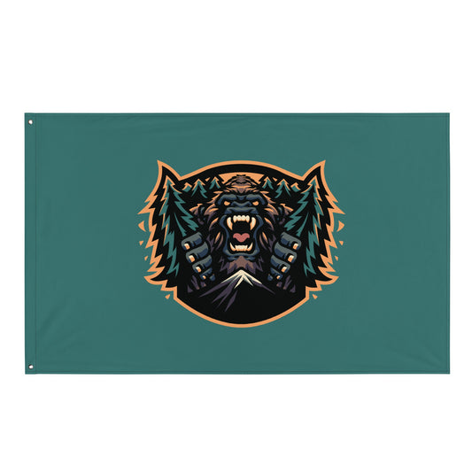 Flag | JBLM Bigfoot Hockey Team | Mascot Logo