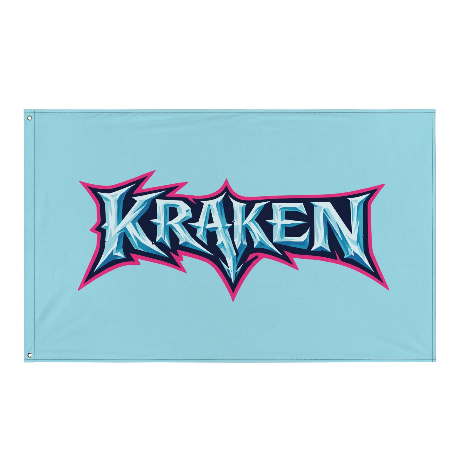 Flag | Kraken Fastpitch | Script Logo