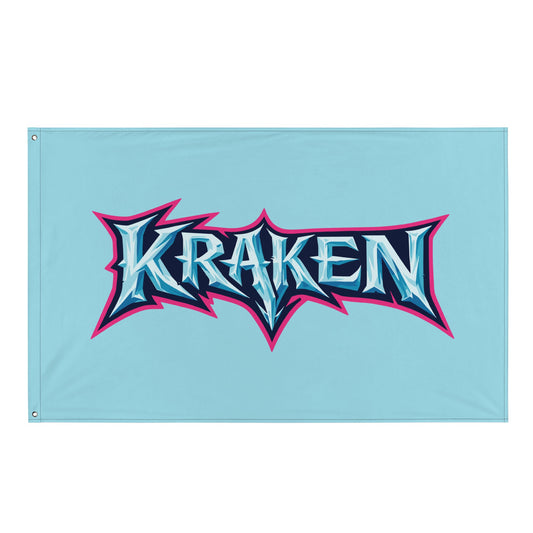 Flag | Kraken Fastpitch | Script Logo